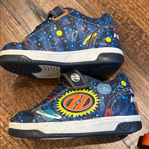 Heelys Kids Sneakers in Blue and Orange toddler 12 - Picture 3 of 7